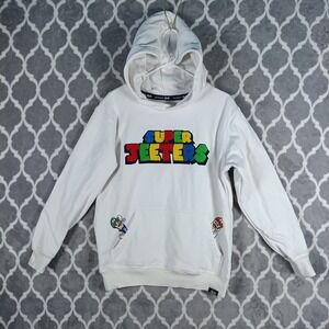 Super Jeeters Mario Hoodie Men Size Small Nintendo Luigi Pullover